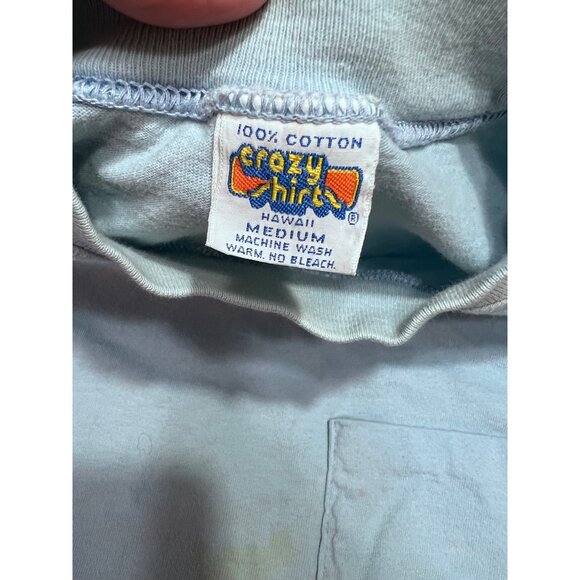 Vintage 1972 Crazy Shirts Hawaii Medium Long Sleeve T-Shirt 100% Cotton Nautical - Picture 3 of 8